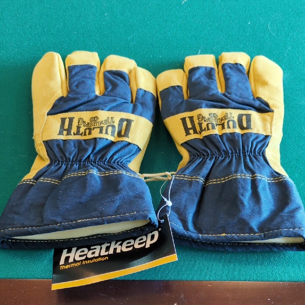 Duluth Trading Co Blue and Yellow Gloves XL Winter Work Gloves